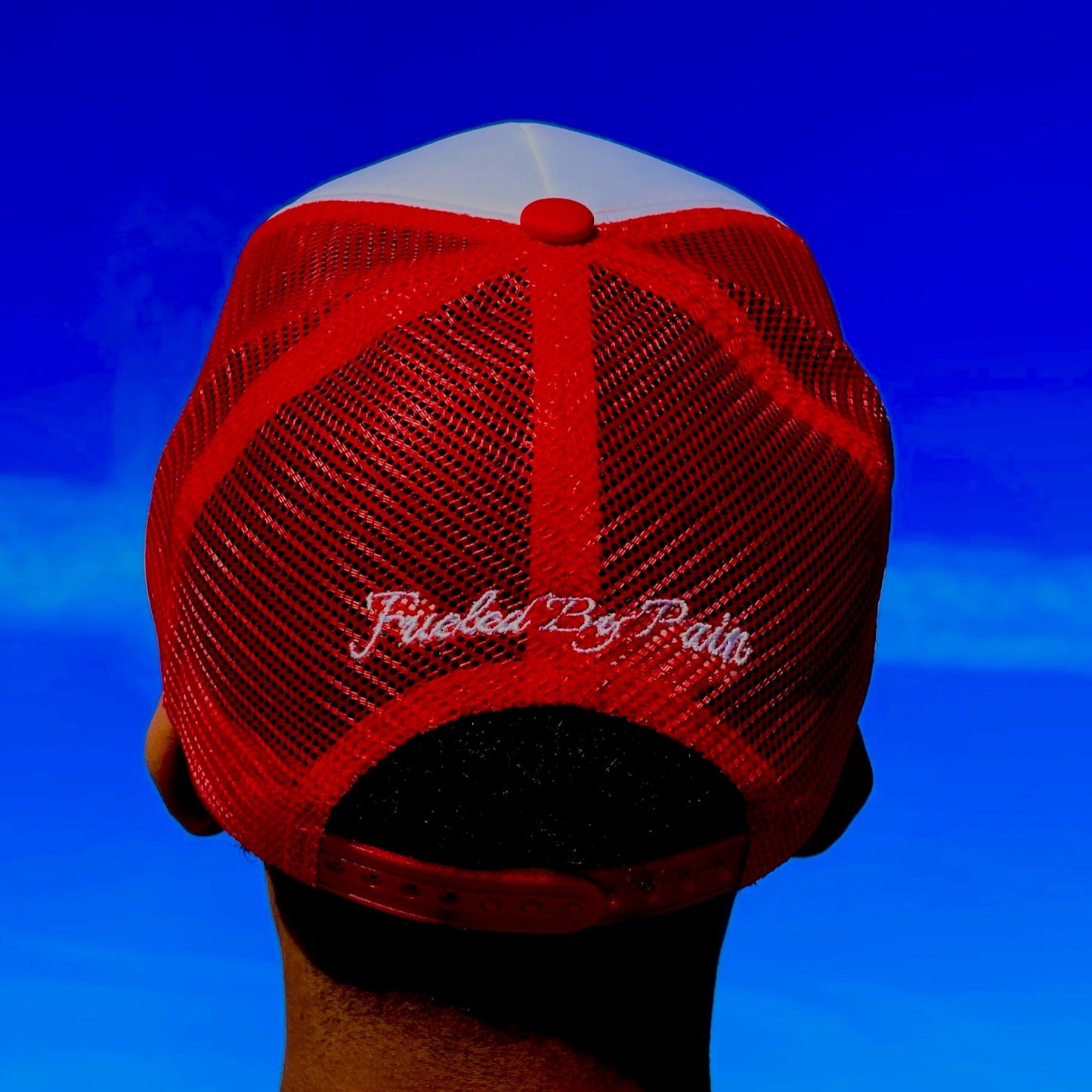 BLESSINGS FOLLOW ME TRUCKER CAP