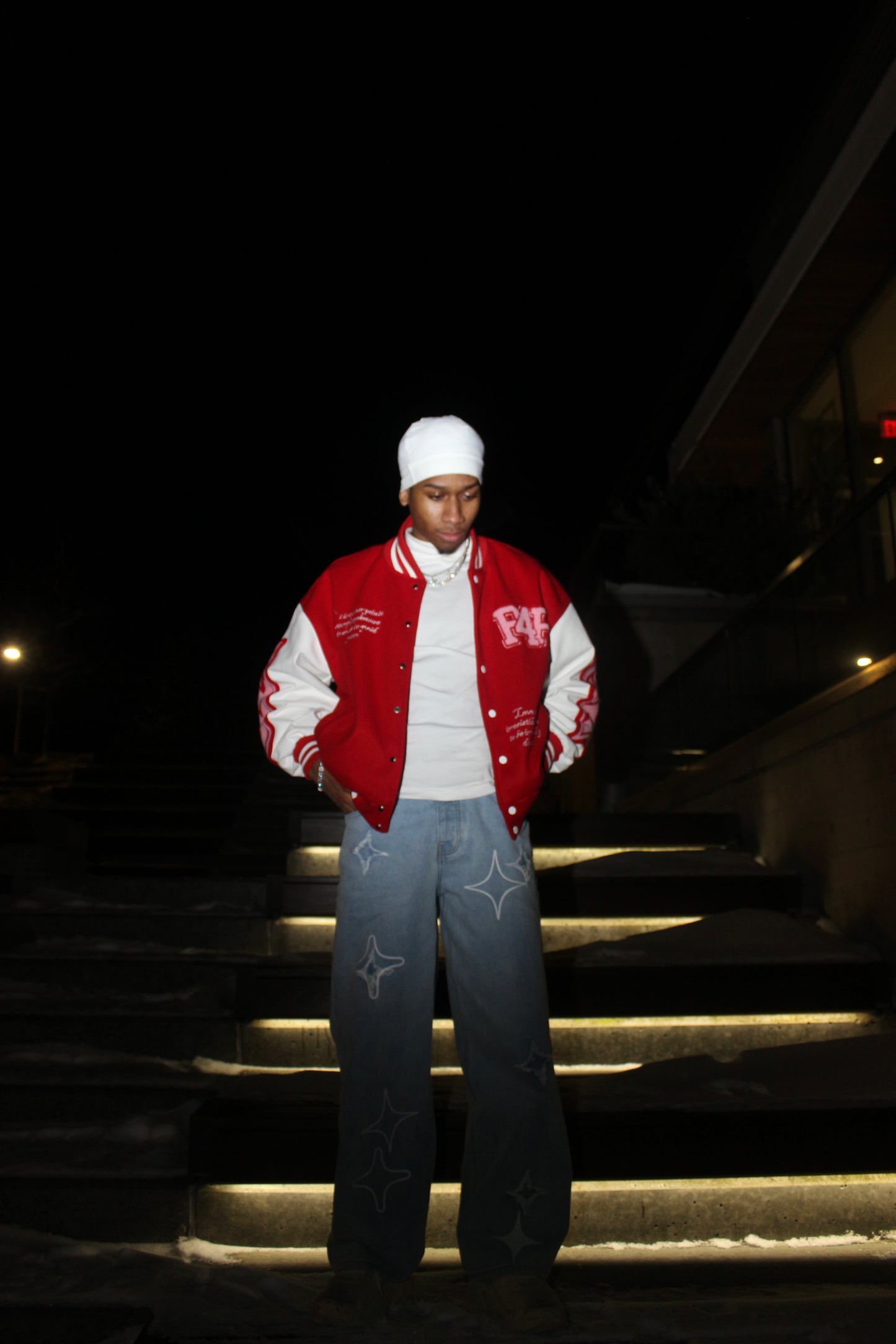 P4P VARSITY JACKET (RED)